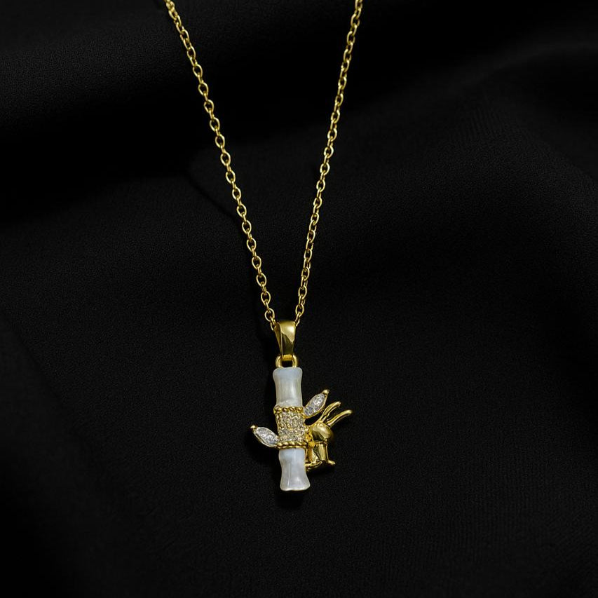 Rabbit stone necklace